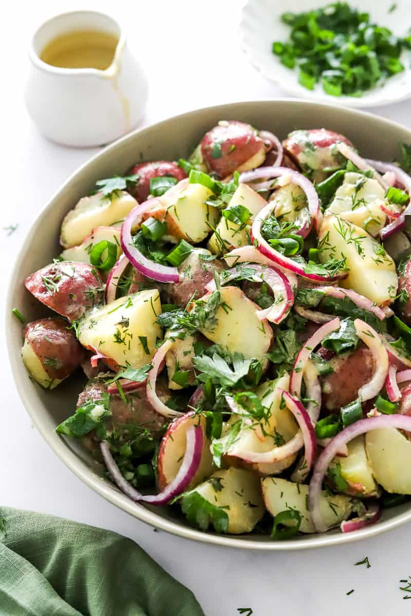 Healthy No Mayo Potato Salad: Perfect for BBQs and Potlucks